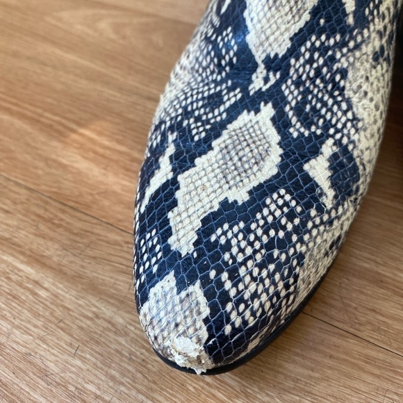 Sam Edelman Women’s Size 8 Reesa Python Snakeskin Cowboy Western Ankle Boots - Picture 14 of 16